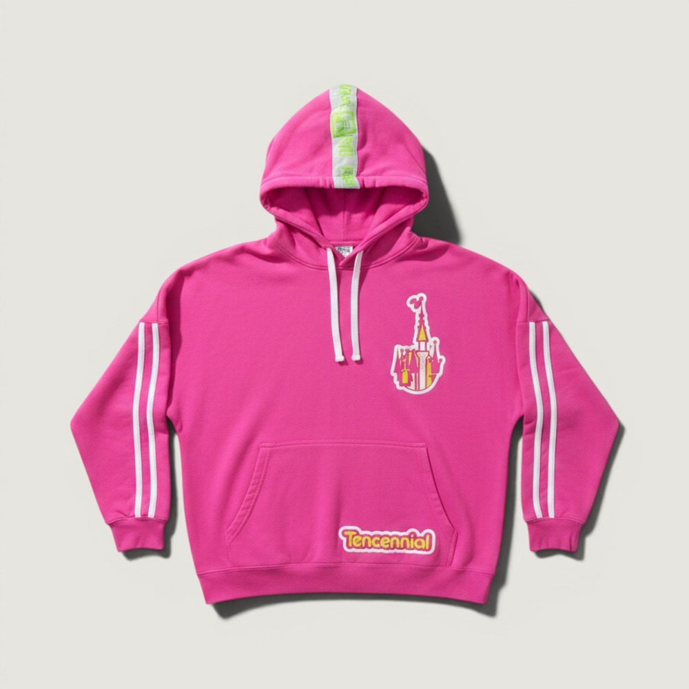 Disney World Vault Collection Tencennial Hoodie Womens Large Pink 50th Anniv‎